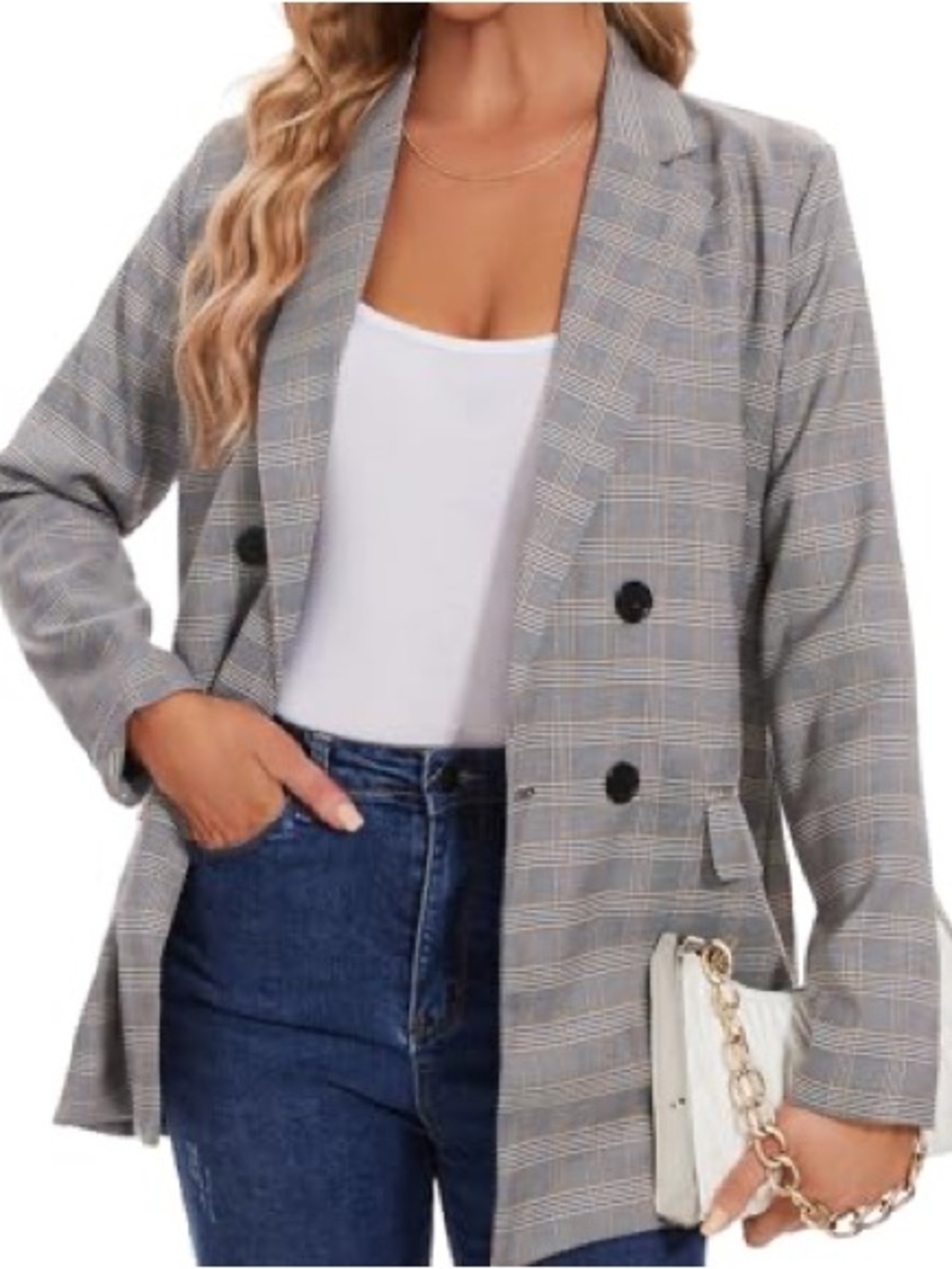 Primark Oversized Plaid Blazer